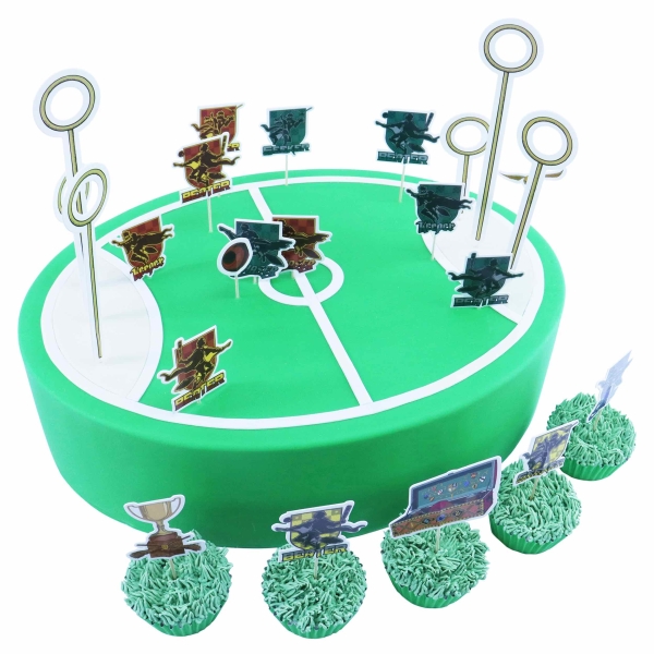 Cake Topper - Quidditch Set